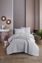 L'essentiel linge de maison Juego de colcha individual Solid - Grey